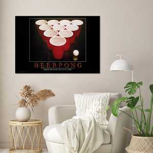 Affiche Beer Pong en papier résistant - Product Image 1