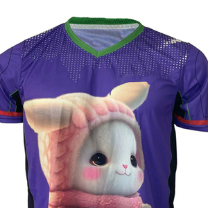 OEM de alta calidad personalizado Reversible E-Sports Jersey Unisex adulto manga corta Camiseta sublimación impresión nombre más tamaño diseño - Product Image 5