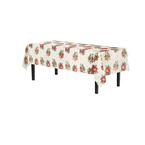 Fourniture directe d'usine Décoration de la maison brodée 100% coton Nappes d'impression personnalisées - Product Image 1