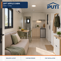 Cabine de luxe mobile de 20 pieds, bureau extérieur, pod de travail mobile pour jardin