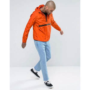 Chaqueta cortavientos impermeable de peso ligero de tela de gran calidad para hombres con logotipo personalizado - Product Image 6