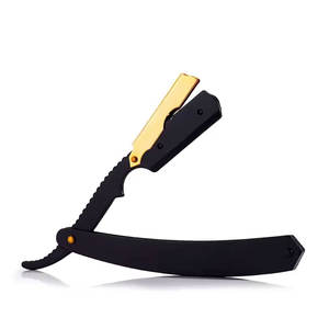 Rasoir droit antirouille professionnel à bord droit en acier inoxydable le plus vendu pour les salons de coiffure - Product Image 1