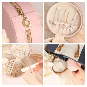 Boîte à bijoux personnalisée en cuir PU pour bagues de dame Boîte à bijoux personnalisée pour femmes pour un emballage de bijoux pratique - Product Image 3