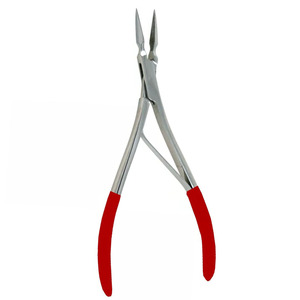 Pince à éclats de qualité chirurgicale Finition Dall Poignée à revêtement rouge Pince à éclats Virtus en acier inoxydable à ressort unique - Product Image 2