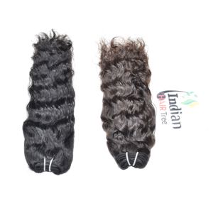 Extensions de cheveux humains bouclés pour femmes, couleur noire naturelle, cheveux vierges Remy indiens, alignés sur les cuticules, prix de gros, lots de fournisseur - Product Image 1