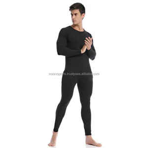 New <b>Thermal</b> <b>Men's</b> Sports Top Quality Running Compression Long Johns Set Soft Cotton Long Johns For <b>Men</b> Cusyom Logo Design - Product Image 3