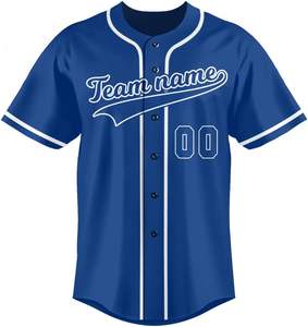 Maillot de baseball sublimé personnalisé de style vintage vêtements de sport en maille de polyester respirant pour les sports d'équipe - Product Image 1
