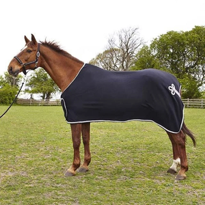 Tapis de cheval de luxe en polaire respirante col haut léger Anti-boulochage Protection UV ajustement réglable utilisation intérieur-extérieur - Product Image 4