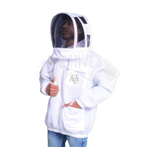 Professional Commercial Beekeeping <b>Jacket</b> with Round Veil Hood YKK Brass Zippers & Ventilated Safety Clothing for Beginners - Product Image 6