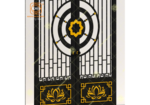 Portes en fer forgé de haute qualité KHP, double entrée, galvanisées, sécurité renforcée, personnalisables pour les appartements de luxe. - Product Image 5