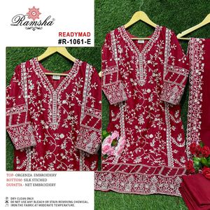 ชุดสูทสำเร็จรูปแบบปากีสถานดีไซน์อินเดียดั้งเดิมทันสมัยล่าสุด - Product Image 6