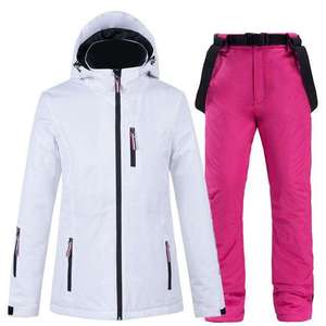 Traje de esquí de Snowboard para mujer, ropa de esquí de nieve impermeable para hombre, traje de nieve de esquí para mujer, chaqueta con capucha para hombre, Invierno - Product Image 5