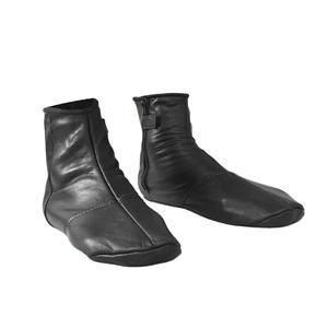 Customized Solid Color Unisex <b>Leather</b> <b>Socks</b> with Zipper Brown Color High Quality Spring Casual Horse Riding Use - Product Image 6