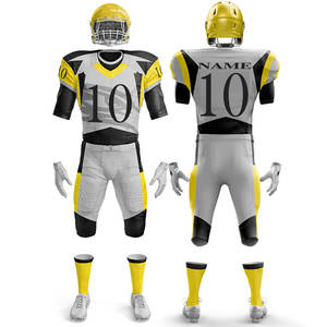 Vente en gros d'usine, maillot de football américain personnalisé par sublimation, uniforme respirant, taille plus, kit d'équipe USA - Product Image 3