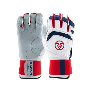 Gants de frappe de baseball en cuir personnalisables, internationaux, haute qualité, antidérapants, avec sangle de poignet réglable, logo personnalisé - Product Image 1