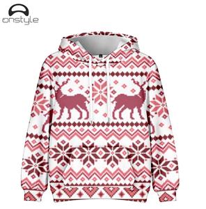 Oversized <b>Christmas</b> Acid Wash Eco-Friendly Soft <b>Fleece</b> Winter Streetwear Print Casual Holiday Pullover Hoodie for Men Women - Product Image 3