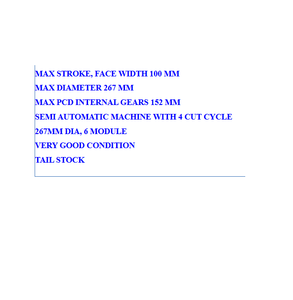 Machine à tailler les engrenages hydraulique haute vitesse Sykes : Solution de découpe d'engrenages de précision pour la fabrication industrielle - Product Image 6