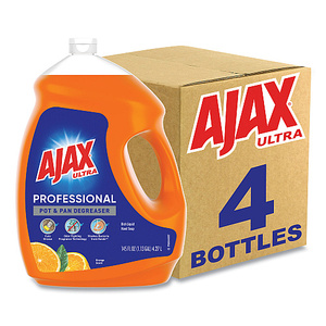 Détergent à vaisselle professionnel Ajax, parfum orange, 145 oz. Bouteille, 4/carton (61034313CT) - Product Image 6