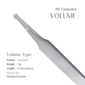 Pinzette per Ciglia BL Lashes RV Volume Serie Premium RV in Acciaio Inossidabile Magnetico di Precisione con Design Unico a Forma di Volume - Product Image 2