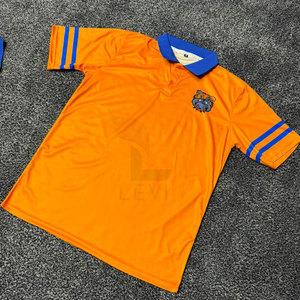 Polos de calidad superior para hombre al por mayor 100% tela de poliéster patrón sólido sublimación diseño de manga corta polos - Product Image 3