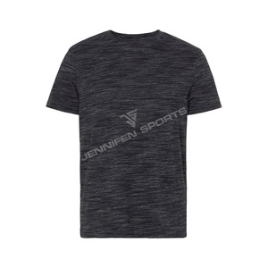 Camiseta Deportiva Personalizada con Logotipo Privado para Gimnasio, Ropa Deportiva, Tejido de Algodón/Poliéster Texturizado, Transpirable y de Secado Rápido para Hombre - Product Image 1