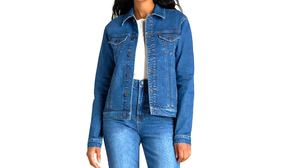 Chaqueta vaquera OEM para mujer Otoño/Invierno Casual 100% algodón de secado rápido transpirable abrigo abotonado de gran tamaño - Product Image 4