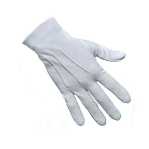 Gant maçonnique blanc en coton 2025 Regalia de qualité 100% avec patch personnalisé OEM selon la demande - Product Image 4