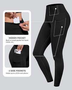 Women's High Waist Seamless <b>Polyester</b> Spandex Fitness <b>Legging</b> Quick Dry Breathable Knitted Activewear Custom Logo Casual Workout - Product Image 2