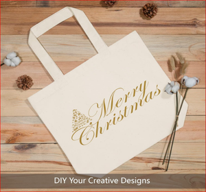 TOPDesign Lot de 3 sacs fourre-tout en toile de coton de 12oz Super Strong Large Long Handle Sacs en tissu d'épicerie à motif simple et réutilisables - Product Image 3