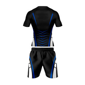 Vêtements d'entraînement Grappling MMA Rash Guard Shorts pour hommes avec protection écologique UPF50+ Tissu respirant en spandex/nylon - Product Image 3