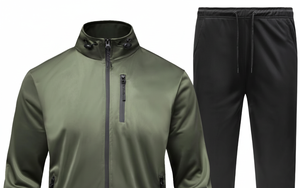 Conjunto Deportivo Personalizado de Alta Calidad para Hombre, Talla Grande, Estilo Urbano Otoñal, Traje Deportivo Ajustado, 100% Poliéster - Product Image 3