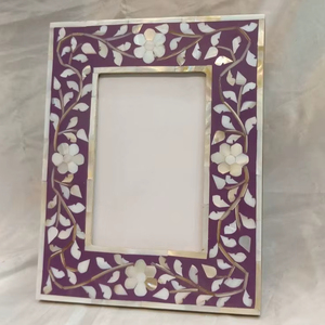 กรอบรูปฝังกระดูกกรอบรูปงานฝีมือธรรมชาติสำหรับกระจกทำโดยหัตถกรรมที่มีชื่อเสียง - Product Image 1