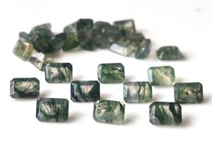 หินโมรามอสสีเขียวธรรมชาติ3x5mm-10x12mm พลอยอัญมณีรูปแปดเหลี่ยมเจียระไนแบบหลวมทำมือคุณภาพสูง - Product Image 5