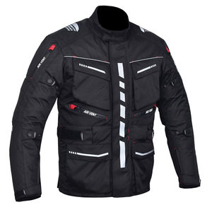 Veste de Moto Personnalisée pour Homme Textile Cordura Imperméable avec Caractéristique Coupe-Vent Style Course de Rue pour Moto Motards - Product Image 1