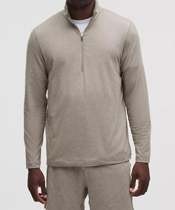 เสื้อกันหนาวคอกลมมีซิปสำหรับผู้ชายเสื้อกันหนาวผ้าน้ำหนักเบาทันสมัย - Product Image 1