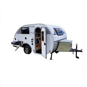 Teardrop Camper Trailer Expanded Foldable Waterproof 5kg Lightweight Mini Modern Stainless Steel Construction Double Shock - Product Image 1