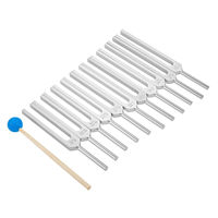 Ensemble de diapasons de 11 pièces pour la musique Relax mental Thérapie sonore et physique Aides pédagogiques Instruments de diagnostic musical