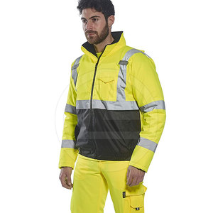 Chaqueta de Trabajo para Hombre, Cuello Alto, Logotipo Frontal, Ligera, Transpirable, para Invierno, Ajustable, con Forro Acolchado, Estilo Urbano - Product Image 4