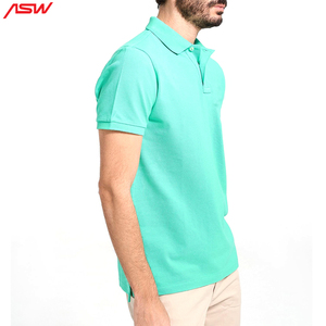 Usine directe personnalisée Golf pour hommes pour Polo T-Shirts 100% coton Style solide côtes col montant manches courtes cravate teinture Design décontracté - Product Image 4