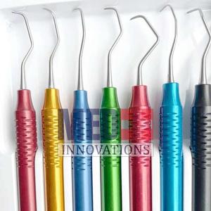 Reusable Dental <b>Cleaning</b> Filling <b>Tools</b> Manual Power Wholesale Gracey 7Pcs Curette Set - Product Image 6