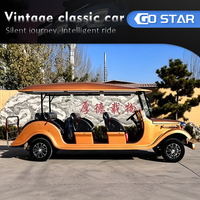 Voiture électrique classique vintage Go Star 11 places, style rétro, certifiée CE, autonomie 200 km, vitesse 30 km/h, haute qualité, en vente