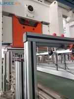 Machine de fabrication de papier d'aluminium de fournisseur de vente d'usine de récipient de gâteau sûr LK-T130 alimentaire