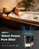 Bomba de Aire Silenciosa para Spa, 2 HP, 240V, con Absorción de Impactos, Repuesto para Jacuzzi o Piscina