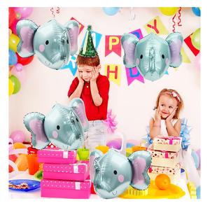 <span class=keywords><strong>2025</strong></span> mới động vật đầu bóng voi sư tử khỉ cá heo lá nhôm bóng hoạt hình bữa tiệc trẻ em - Product Image 4