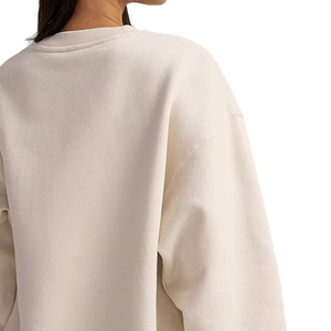 Sudadera a la moda personalizada para mujer, Camiseta holgada con cuello redondo, directo de fábrica OEM - Product Image 4