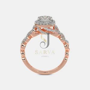 Lujo 14K 18K oro rosa IGI certificado 925 plata esterlina oro Hip Hop joyería Sparkle Iced Out Moissanite anillos finos para hombres - Product Image 2