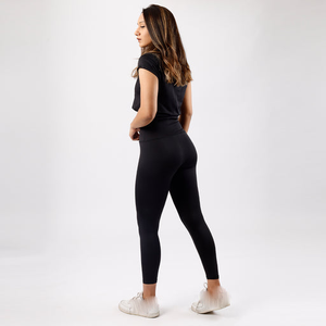 Leggings Casuales de Cintura Alta Duraderos para Mujer, Leggings Casuales Lisos de Corte Ajustado, Leggings Casuales Elásticos de Tela Suave - Product Image 2