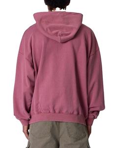 Sudaderas con capucha de lana lavada vintage de gran tamaño para hombre, ropa de calle, sudaderas con bolsillo de canguro, logotipo personalizado al por mayor 2026 - Product Image 5