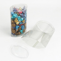 Personnaliser Tube en acétate transparent Tubes cylindriques en plastique transparent pour bonbons chocolat