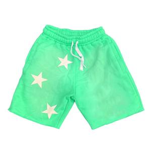 กางเกงขาสั้นลำลองผู้ชายลายพิมพ์ซันเฟดแบบย้อมสีเอซิด ผ้าฝ้าย 100% เป็นมิตรกับสิ่งแวดล้อม แห้งเร็ว ขายส่ง - Product Image 2